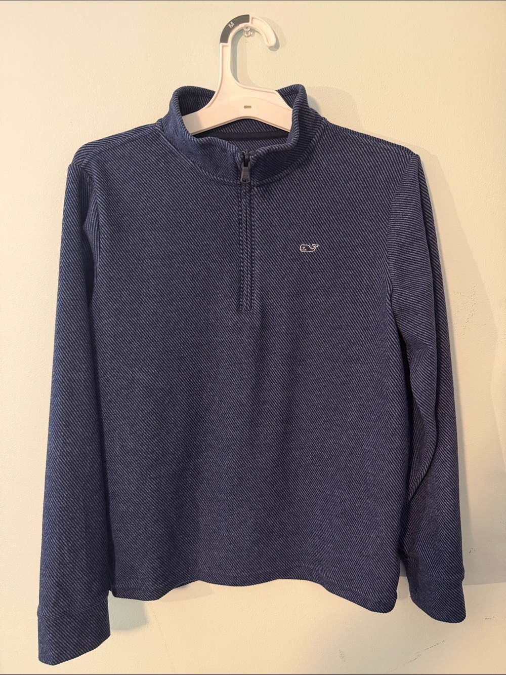 Vineyard Vines Boys Navy Saltwater Quarter-Zip size Medium